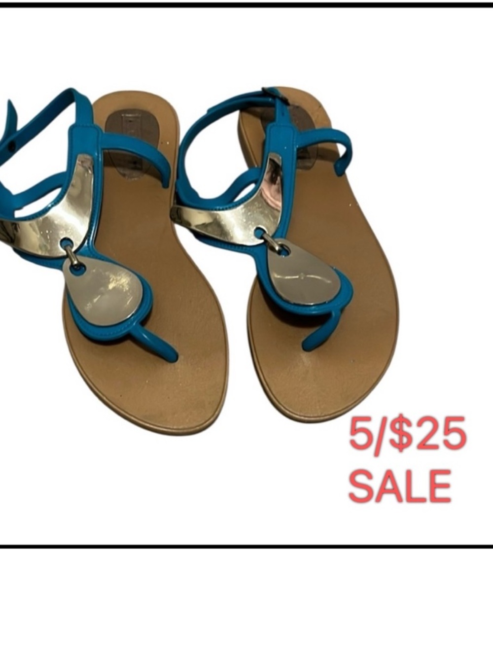 Blue Jelly Sandals Size 7 | 5/$25 SALE
